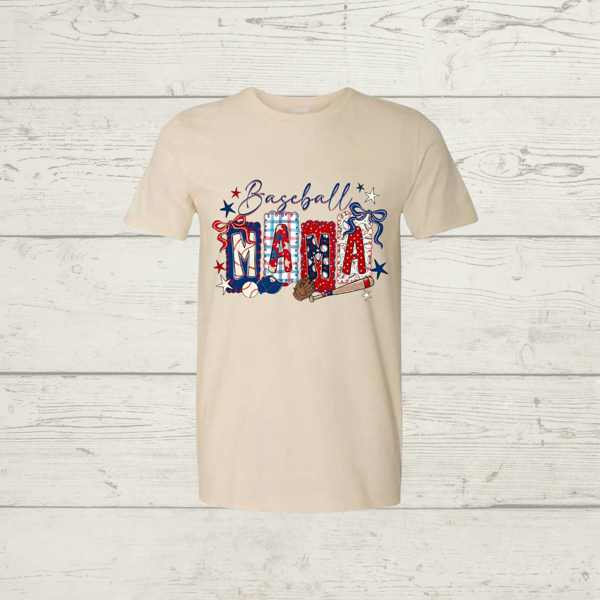 Patriotic Baseball Mama