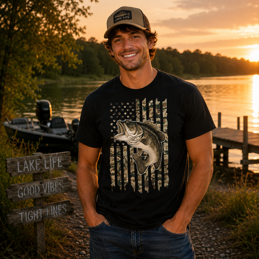 Camo Bass Flag