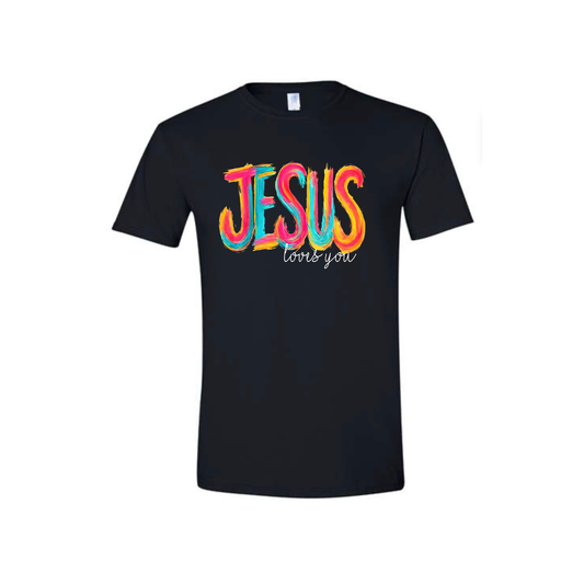 Jesus loves you (light print)