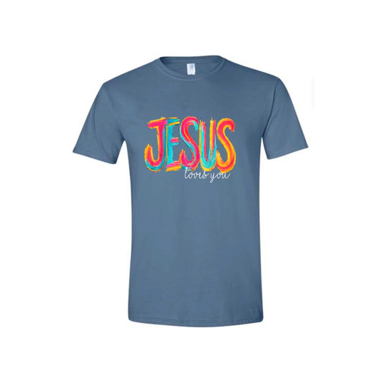 Jesus loves you (light print)