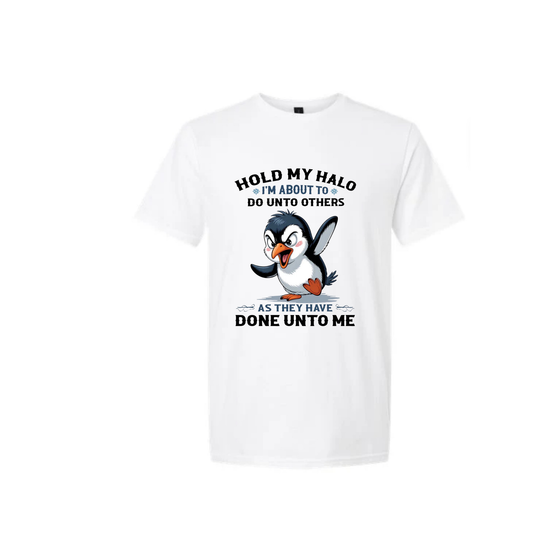 Hold my halo (dark print)
