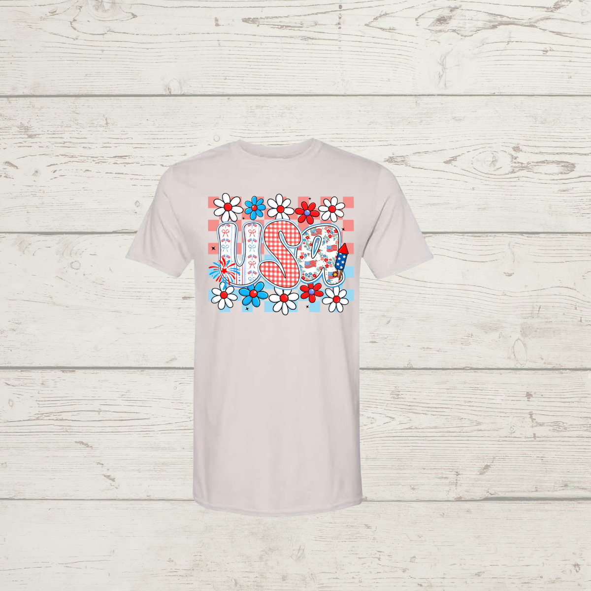 USA patriotic flowers
