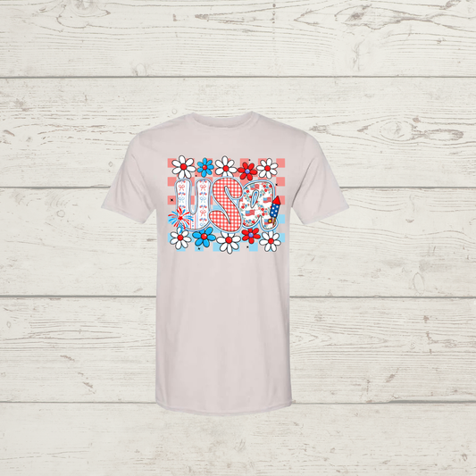 USA patriotic flowers