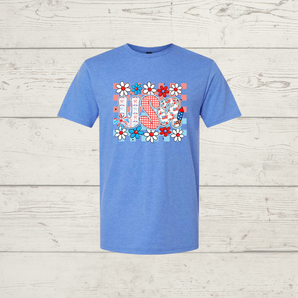 USA patriotic flowers