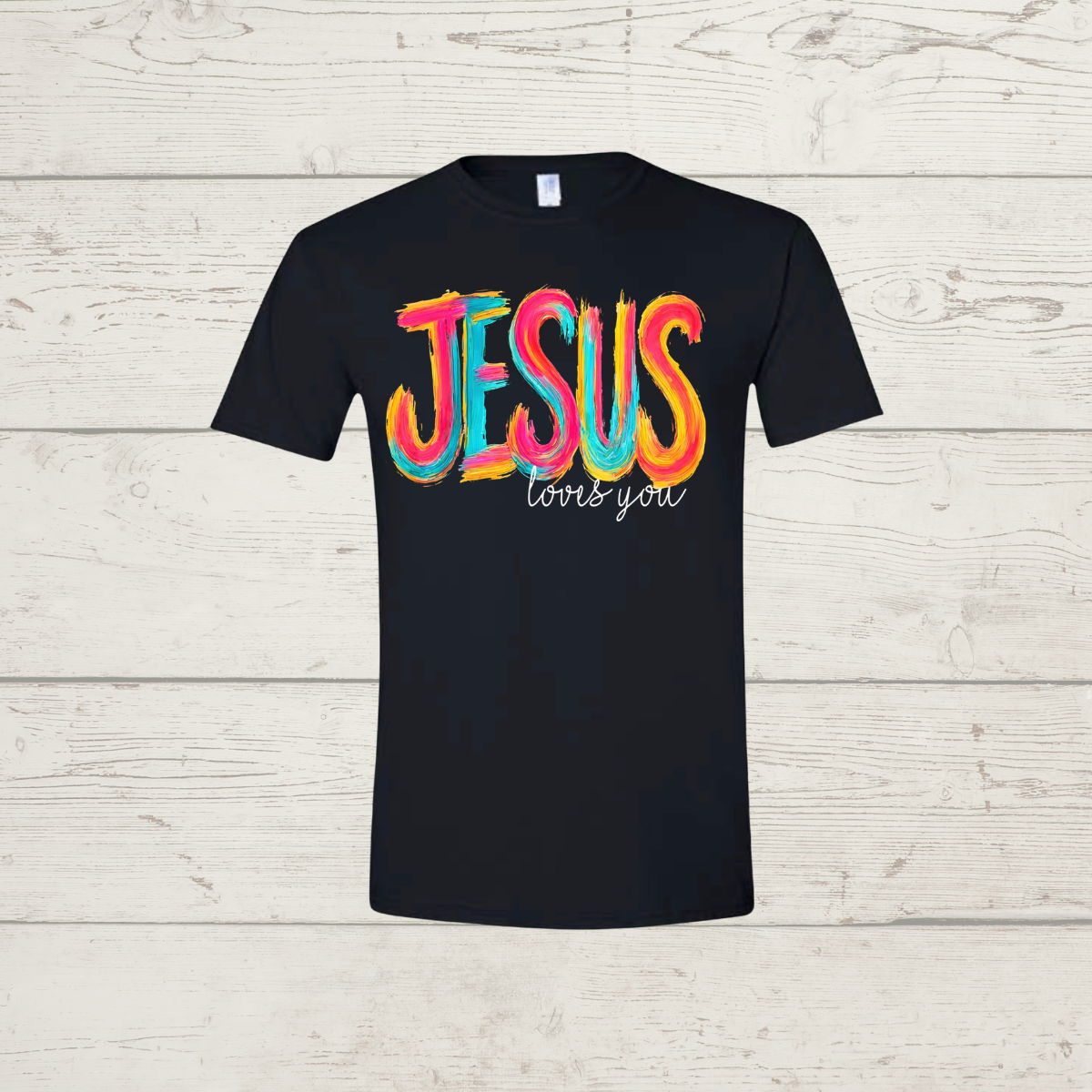 Jesus loves you (light print)