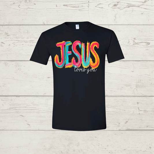 Jesus loves you (light print)
