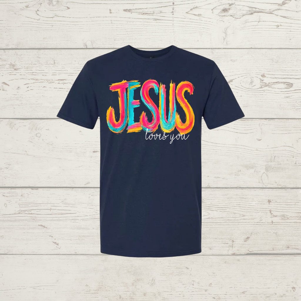 Jesus loves you (light print)