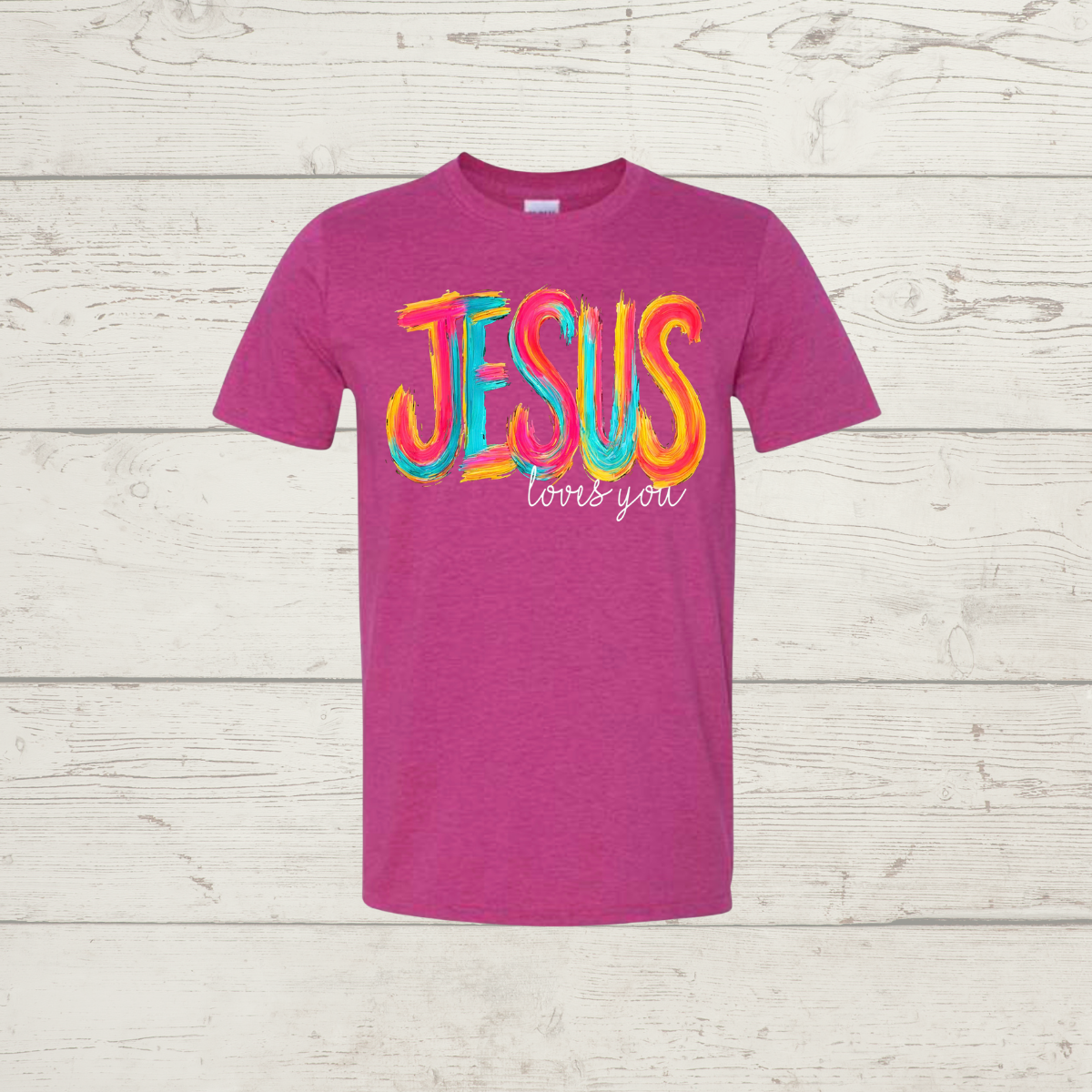 Jesus loves you (light print)