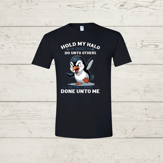 Hold my halo (light print)