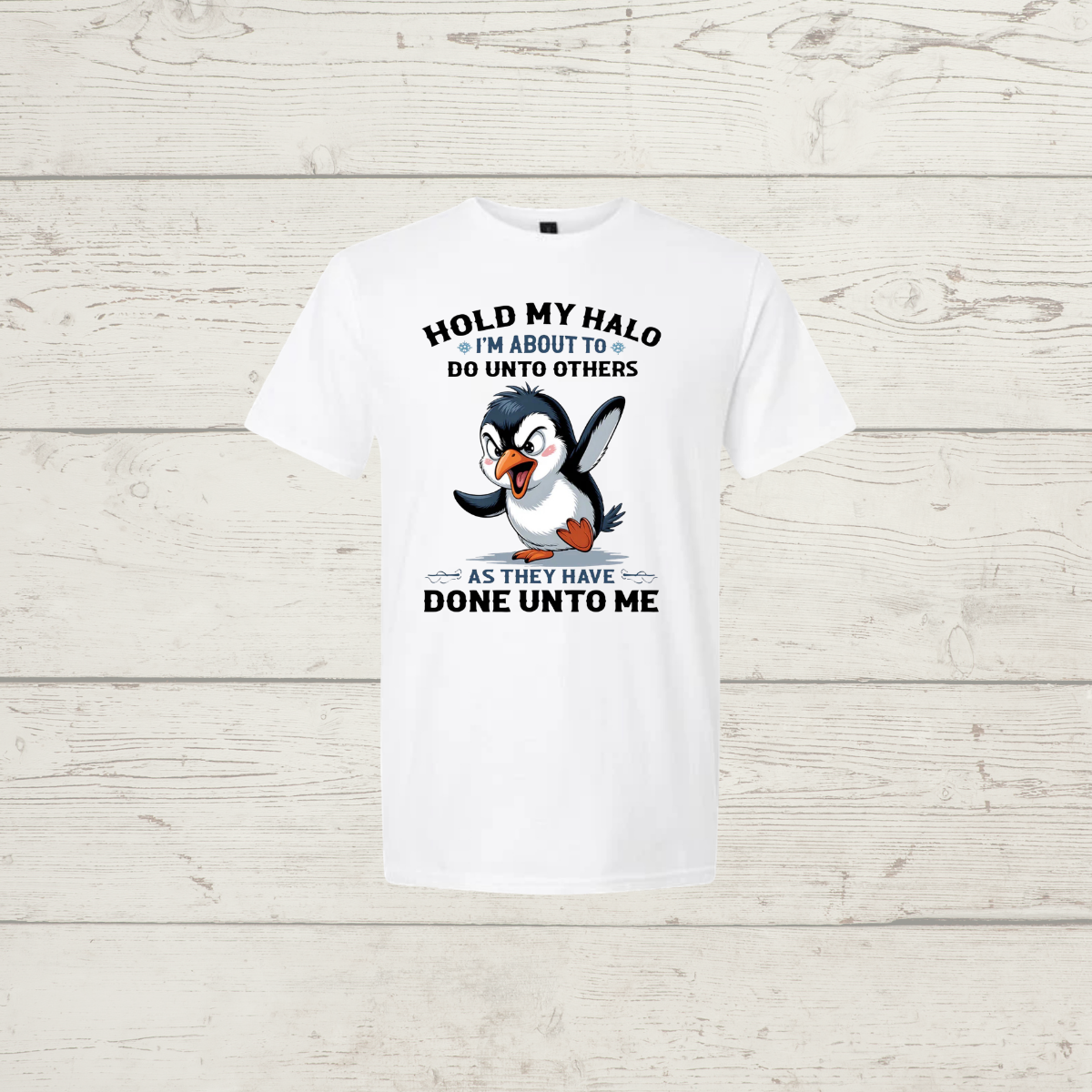 Hold my halo (dark print)