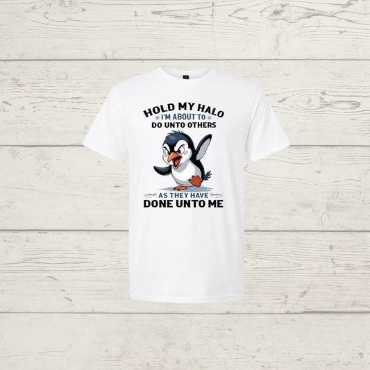 Hold my halo (dark print)