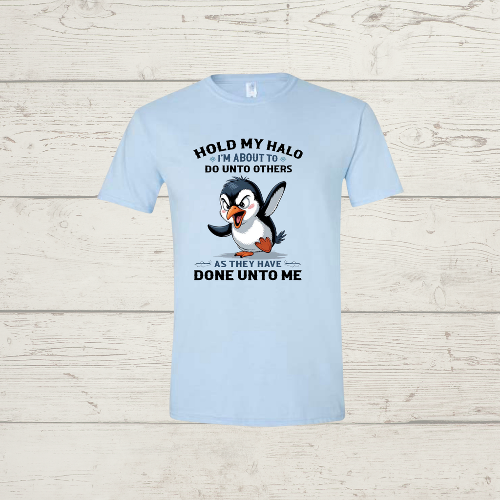 Hold my halo (dark print)