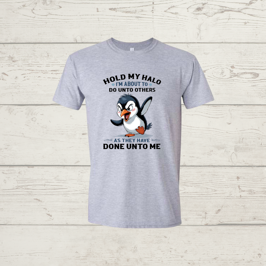 Hold my halo (dark print)