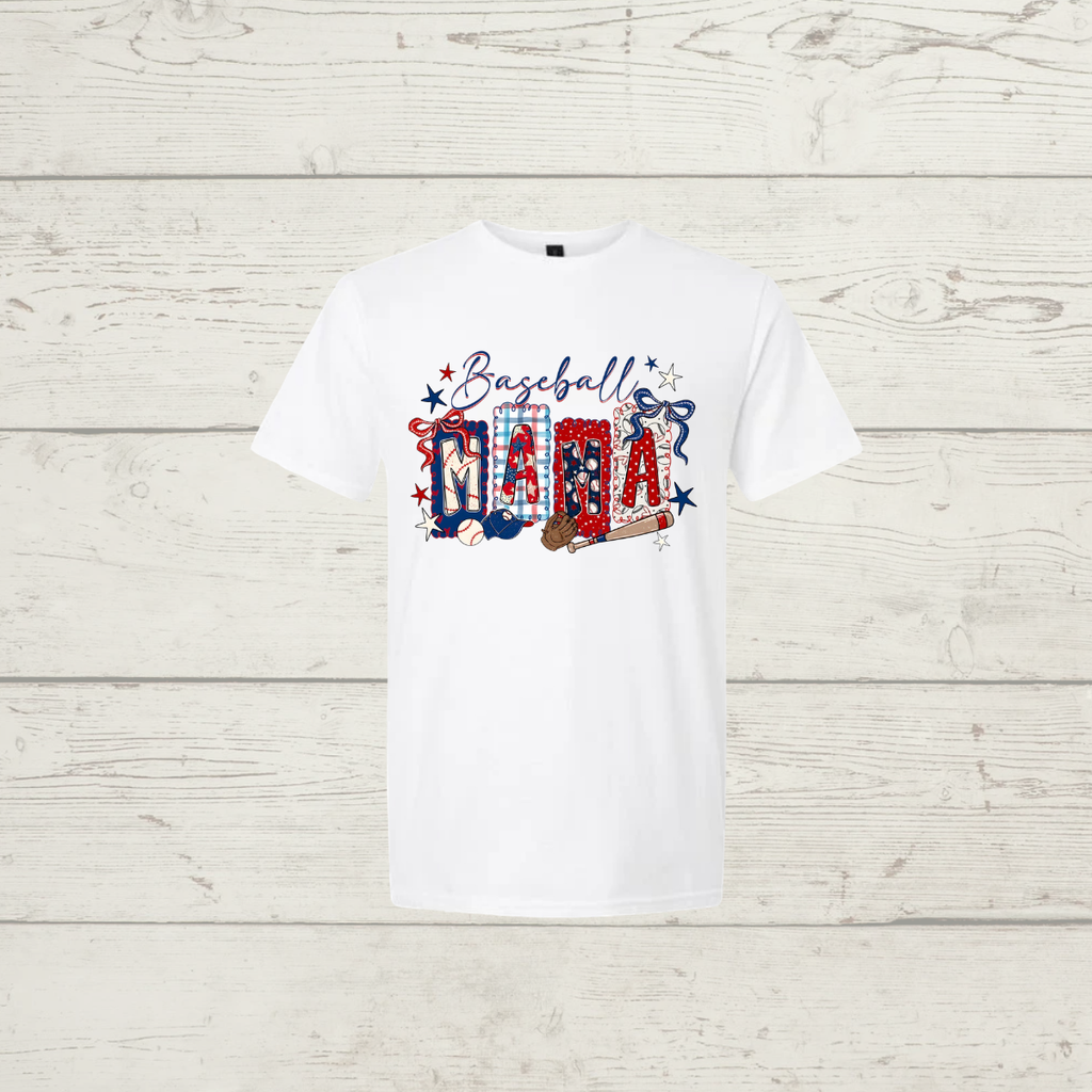 Patriotic Baseball Mama