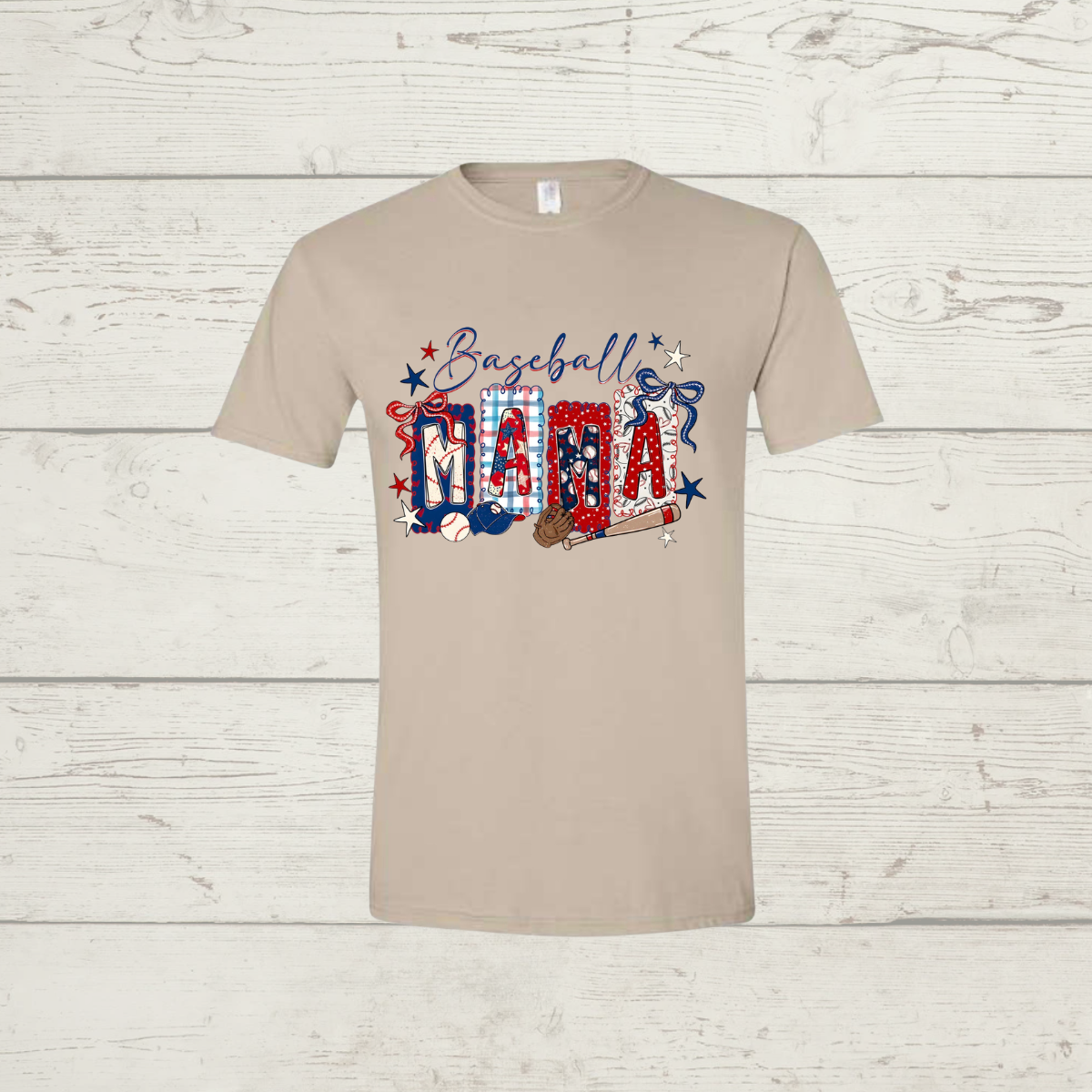 Patriotic Baseball Mama