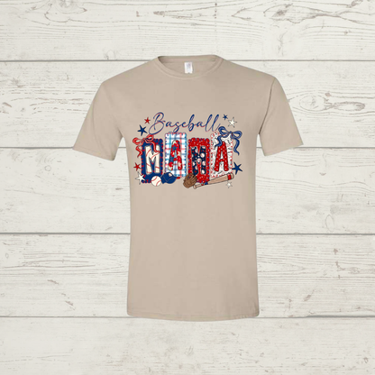 Patriotic Baseball Mama