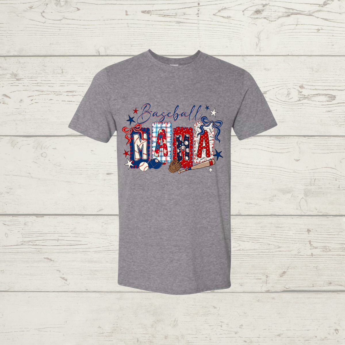Patriotic Baseball Mama