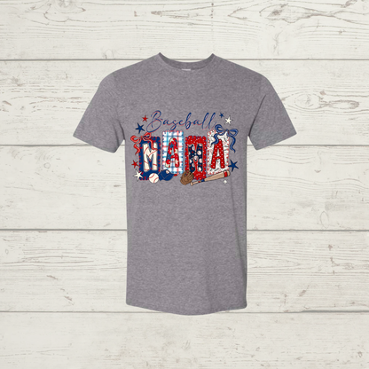 Patriotic Baseball Mama