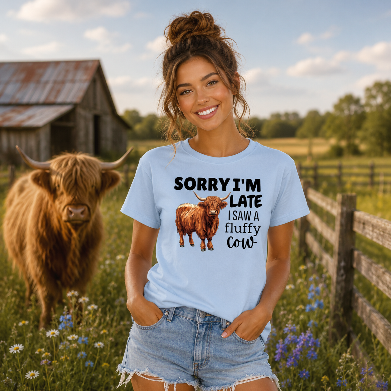 Fluffy Cow