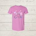 Pink floral stethoscope
