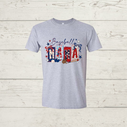 Patriotic Baseball Mama