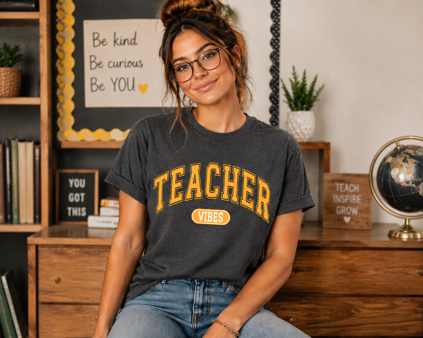 Teacher Vibes Graphic Shirt