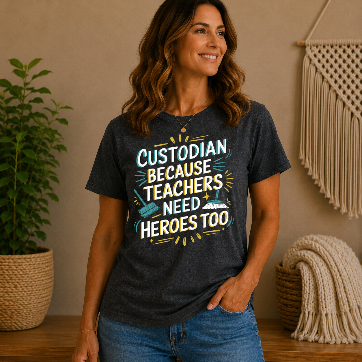 Custodian Because Teachers Need Heroes Too