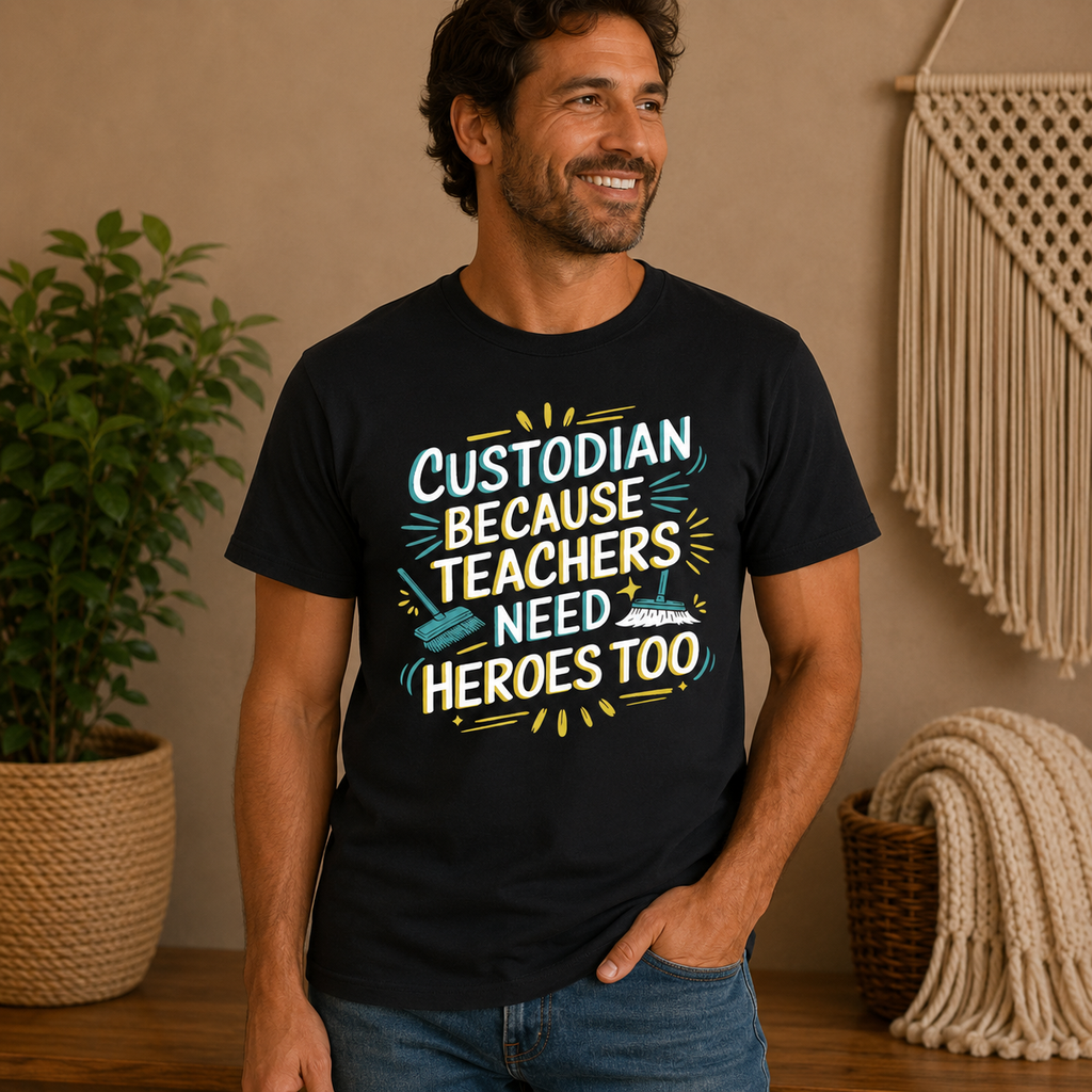 Custodian Because Teachers Need Heroes Too
