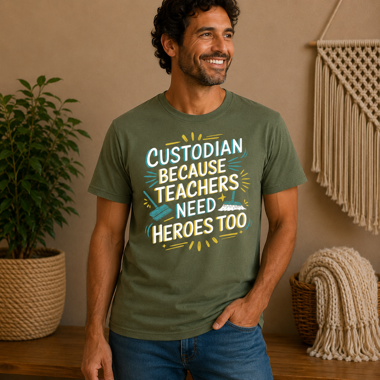 Custodian Because Teachers Need Heroes Too