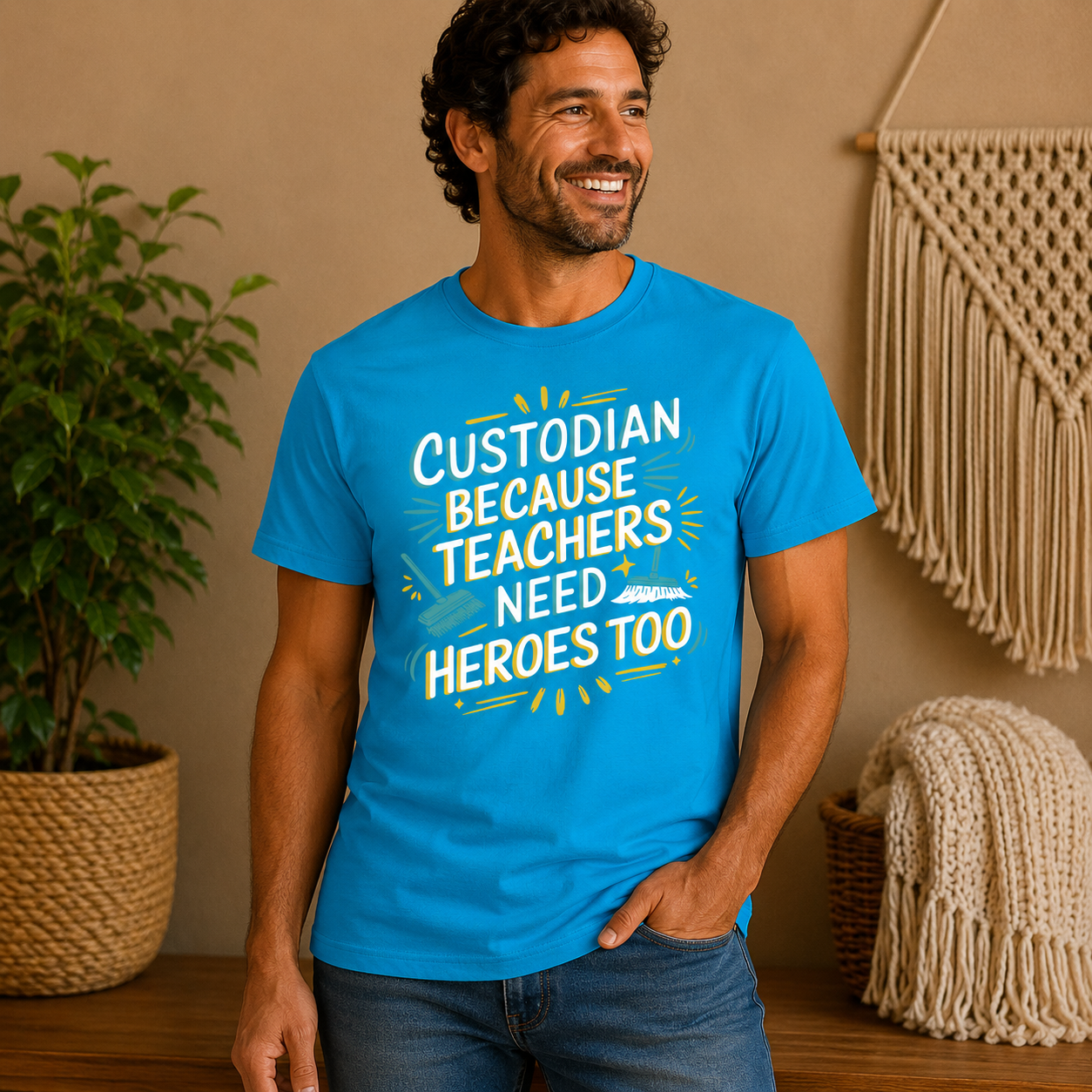 Custodian Because Teachers Need Heroes Too
