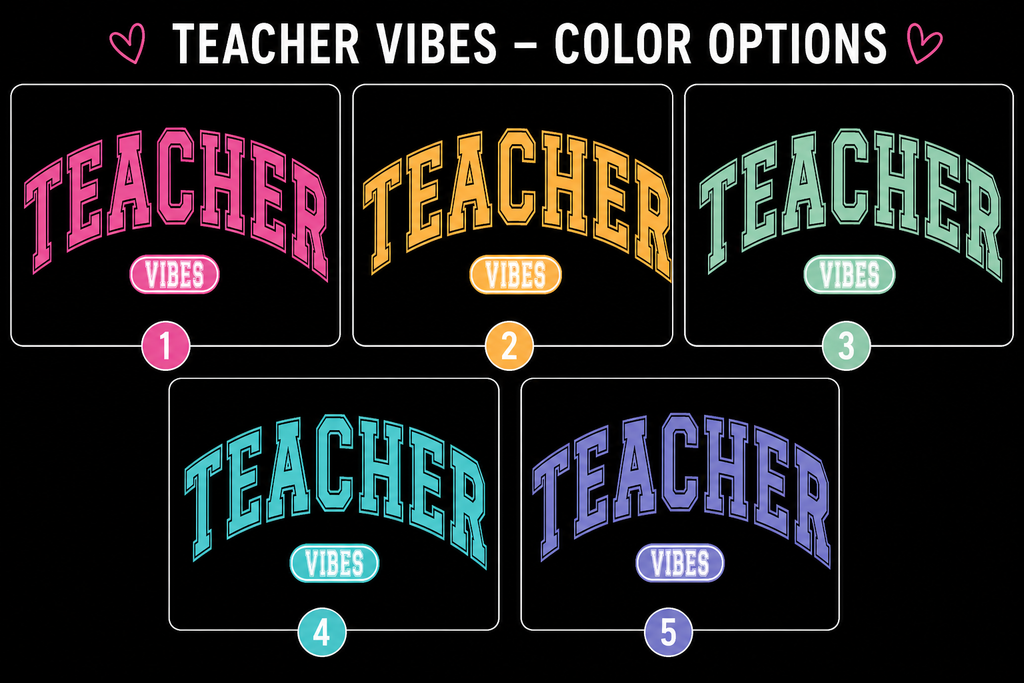 Teacher Vibes Graphic Shirt