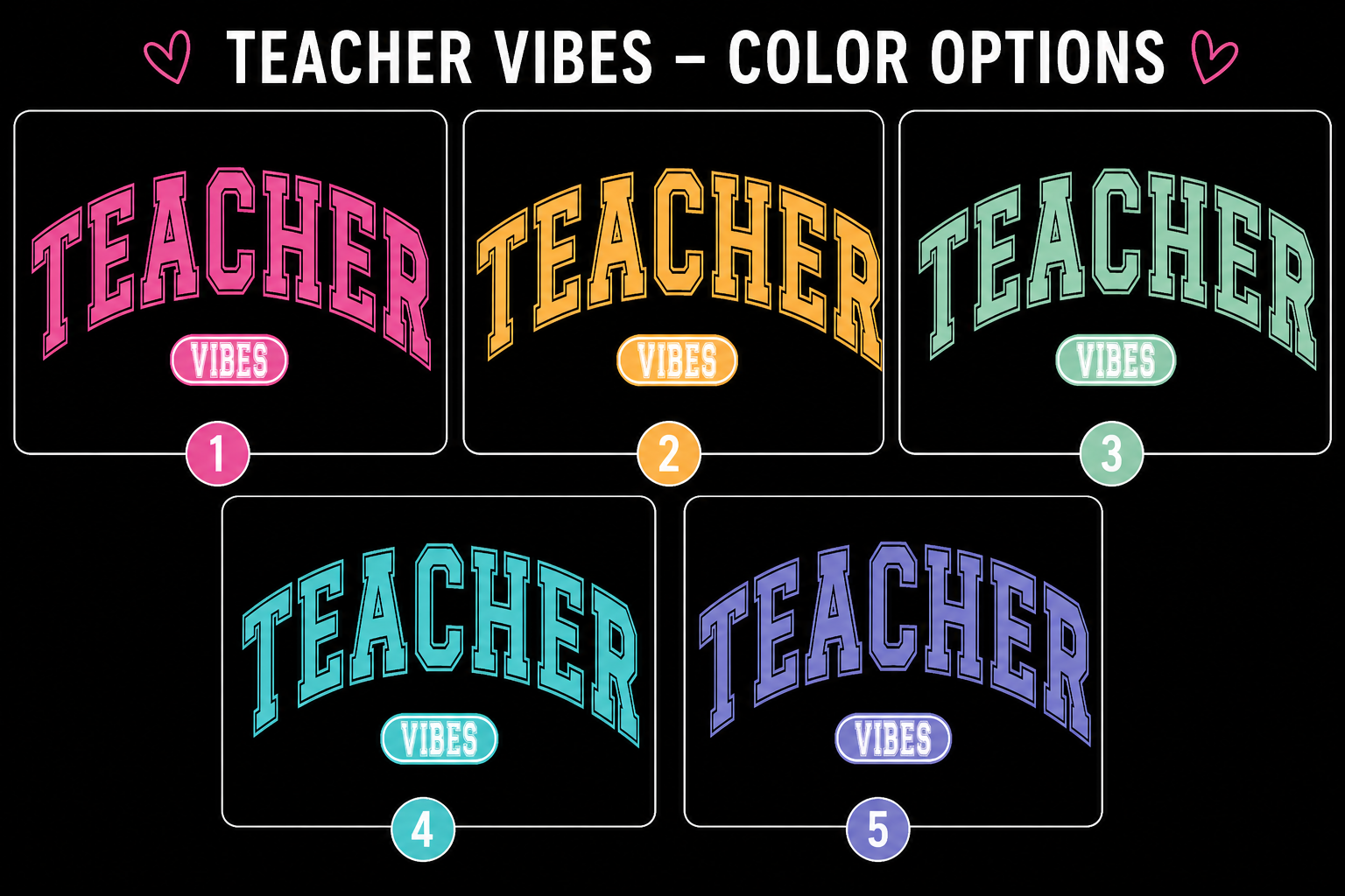Teacher Vibes Graphic Shirt
