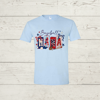 Patriotic Baseball Mama